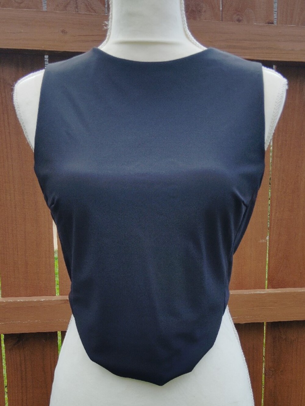 House of Harlow 1960 Black Women's Crop Top Size 6 Sleeveless Back Zipper Nwt